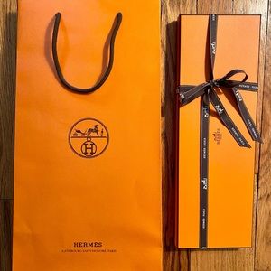 Hermès Box, Ribbon and Bag